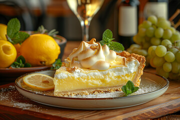 A delicious Lemon meringue pie