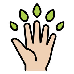 Obraz premium Nature conservation icon