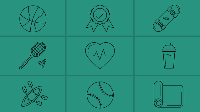 Sport Line Icons