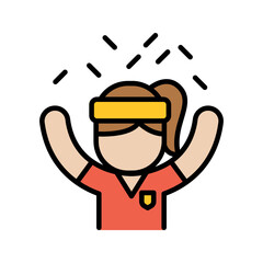 Sport audience, fan club icon