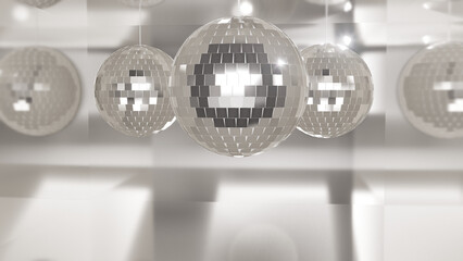 disco ball and lights