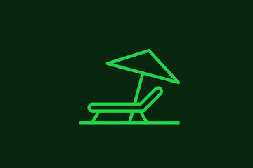 vacation illustration in flat style design. Vector illustration.