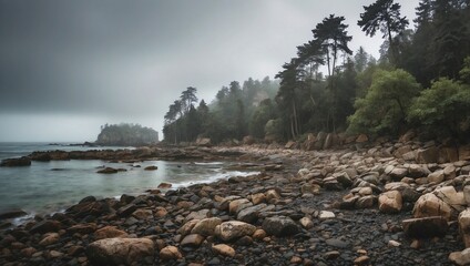 fog in the mountains