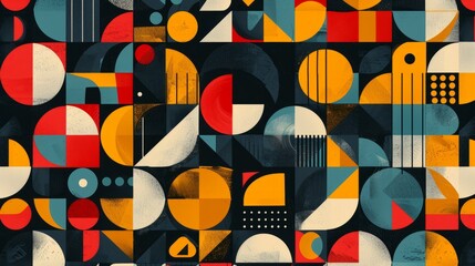 Geometric pattern designed for seamless repetition