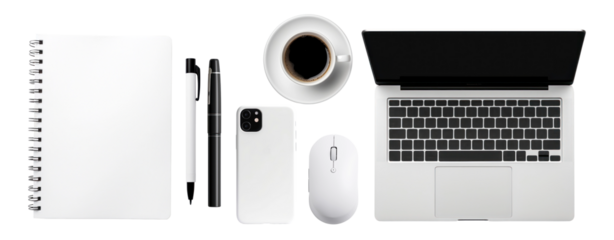 Work from home stationery set  png cut out element set