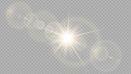 Vector transparent sunlight special lens flare light effect. Stock royalty free vector illustration. PNG	