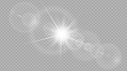 Vector transparent sunlight special lens flare light effect. Stock royalty free vector illustration. PNG	