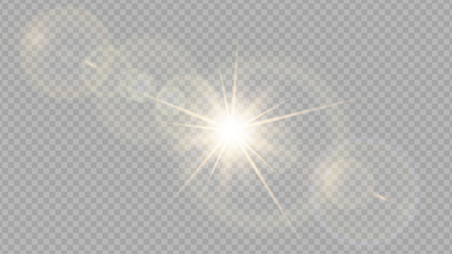 Vector transparent sunlight special lens flare light effect. Stock royalty free vector illustration. PNG	