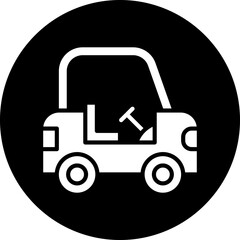 Vector Design Golf Cart Icon Style
