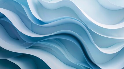 Fototapeta premium Abstract wave paper pattern background. Illustration generated by ai