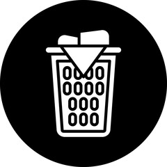 Vector Design Laundry Basket Icon Style