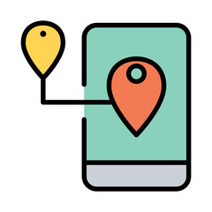 Online map icon