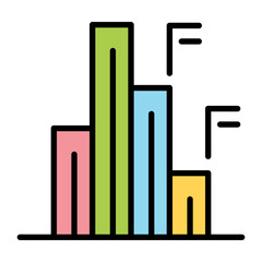 Data, database, graph, chart, diagram icon