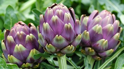 The artichoke's stem, often overlooked but just as flavorful and nutritious as the rest of the vegetable, adds an additional element of interest to the composition