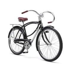 Vintage Vector Bike. Retro Bicycle Isolated on White Background.
