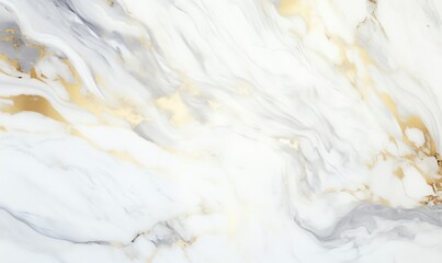Obraz premium White and Gold Swirling Marble Texture