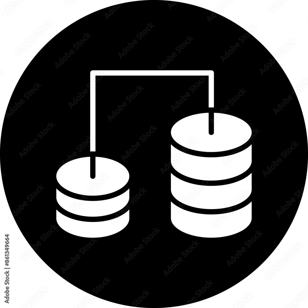 Poster vector design database icon style