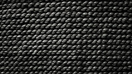 Dark grey woven fabric texture background