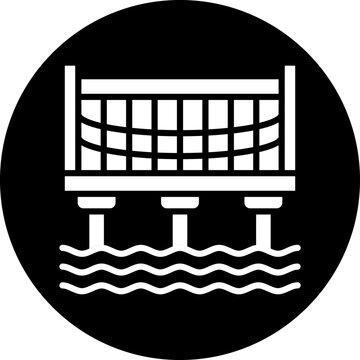 recommend clip art: Vector Design Water Bridge Icon Style