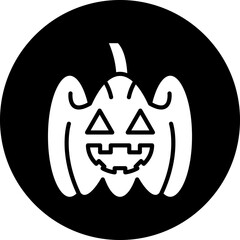 Vector Design Jack-O-Lantern Icon Style