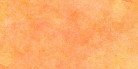 Abstract orange wall grunge aged old antique blank dirty canvas wallpaper background.