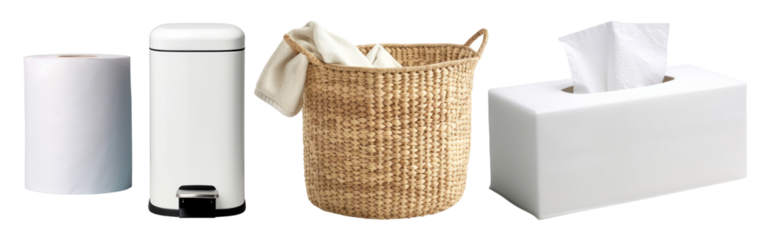 PNG Bathroom essentials for daily use set