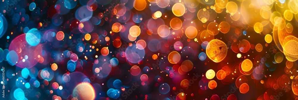 Aufkleber a colorful background with many small circles. the circles are of different sizes and colors, creati