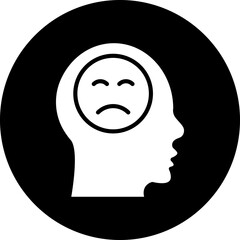 Vector Design Depression Icon Style