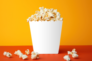 Popcorn png mockup, transparent design