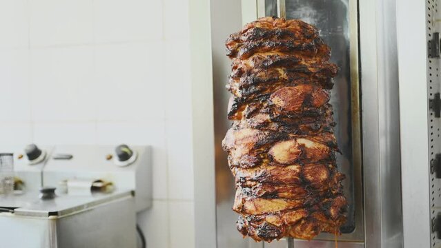 Traditional Turkish Doner Kebab meat. Shawarma or gyros.