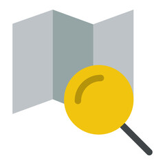 Explore, map, search, location, Magnifier Icon