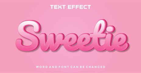 Swetie editable text effect