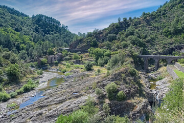 Anduze, watermill on the river