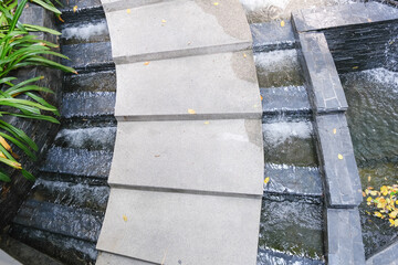 Eco building and green living in city, environment concept © u photostock