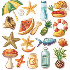 Collection of Summer Icons and Graphics
