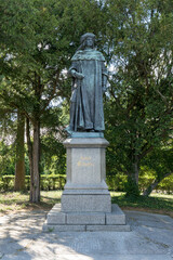 Statue of Elector Friedrich I on the Burgberg in Tangermünde, Saxony-Anhalt, Germany