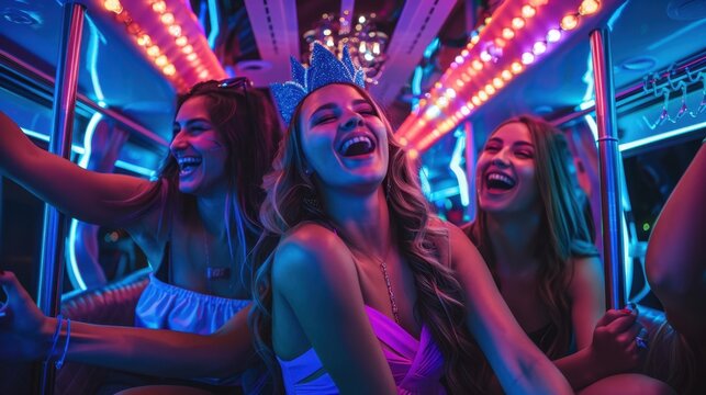 The joyful girls' night out