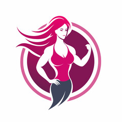 girl with hair and butterfly vector