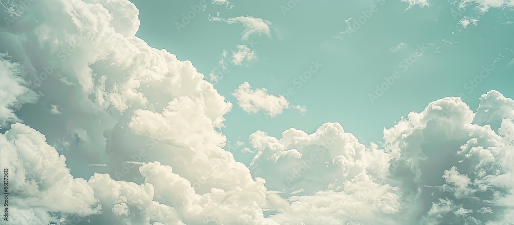 Poster daytime sky with clouds in the backdrop, perfect for a copy space image.