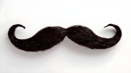 mustache isolated on white background. french mustache png genrated by AI.