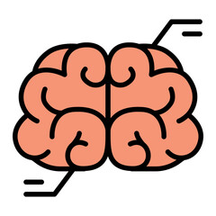 Brain scanning icon