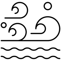tide, ecology and environment, energy, sea, tidal, tidal power Icon