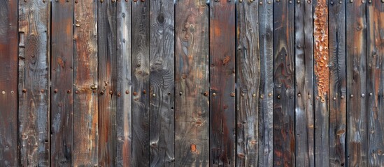 Texture of aged wooden walls serving as a background with copy space image.