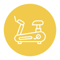 Bicycle Simulator vector icon. Can be used for Sport Equipment iconset.