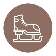 Ice Skates vector icon. Can be used for Sport Equipment iconset.