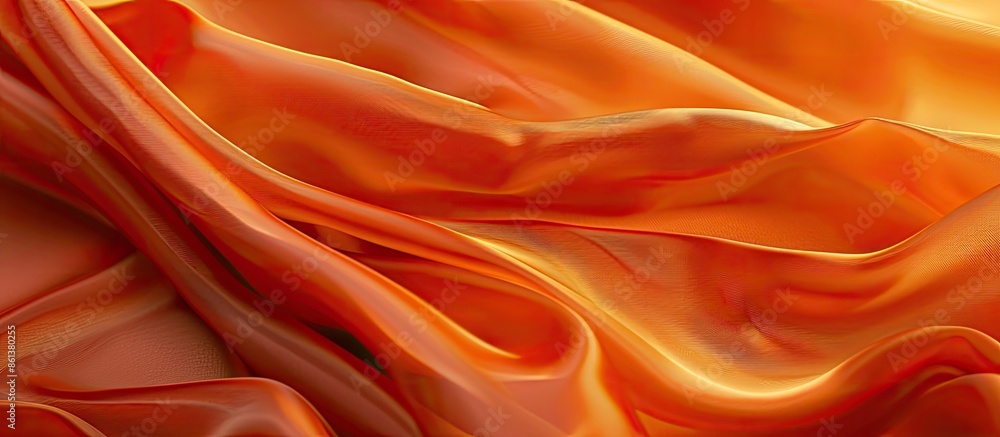 Leinwandbilder elegant orange fabric pattern with a smooth texture for graphic design, suitable as a textile backgr