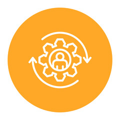 Change Management icon vector image. Can be used for Action Plan.