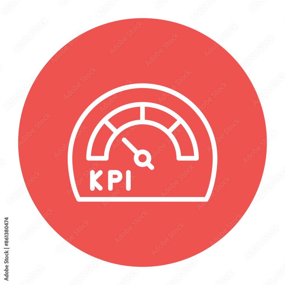 Poster kpi icon vector image. can be used for action plan.