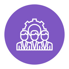 Workforce Management icon vector image. Can be used for Operations Management.