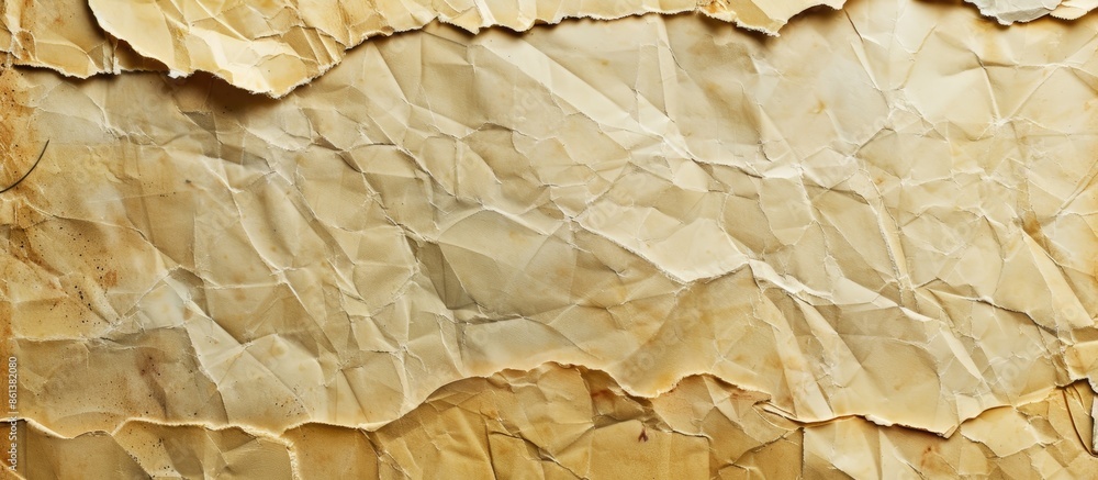 Aufkleber creased and torn vintage paper background with copy space image for posters and frames.